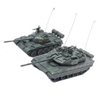 Bothyi - 2 Piezas 1/72 Kits De Modelo De Tanque De Construcción Artesanal Para Exhibición Recuerdo Niño Verde