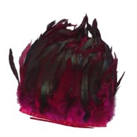 Magideal - Flecos De Plumas, Adornos De Plumas, Disfraz De Actuación, Manualidades De Costura, Plumas De Copos De Pavo, Para Sombrero, Boda, Vestido, Pendientes, Rosa Roja