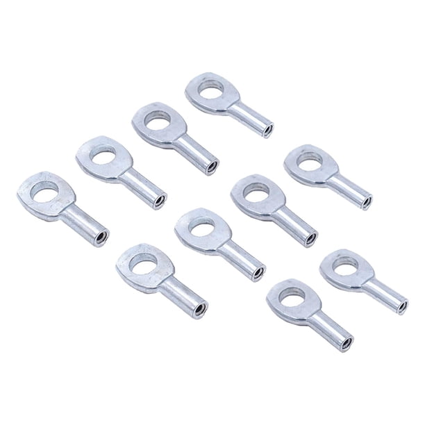 Paquete de 10 ojales de cuerda de alambre de acero, piezas de equipo de entrenamiento de fuerza de alta resistencia, accesorios de repuesto para , 5MM para cables de 5 mm