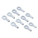 thumbnail image 3 of Paquete de 10 ojales de cuerda de alambre de acero, piezas de equipo de entrenamiento de fuerza de alta resistencia, accesorios de repuesto para , 6MM para cables de 6 mm, 3 of 5