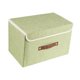 thumbnail image 1 of Contenedor De Almacenamiento Con Tapa, Caja De Almacenamiento Con Asa De Cuero Para Mantas, Pantalones, Hogar, Verde Claro, 1 of 5