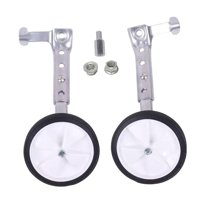 Magideal - 1 Par De Accesorios De Ruedas De Entrenamiento Para Bicicletas Para Niños Instalando Fácilmente Estabilizadores De Bicicletas Ajustables Para Ciclismo Plata
