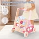 thumbnail image 5 of Par de paseadores de madera para bebés con forma de pera, aprendizaje, más de 12 m, rosa, 5 of 7