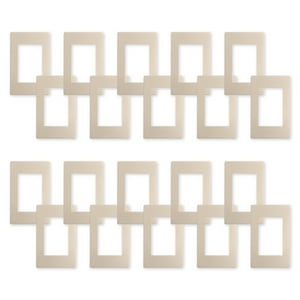 Want - Pack 20 Placas Triple Con Soporte Metálico - Dorado