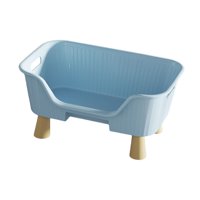 Ioensy - Hamaca Para Mascotas Portátil, Fácil De Limpiar, Transpirable, Universal, Elevada, Talla M, Azul