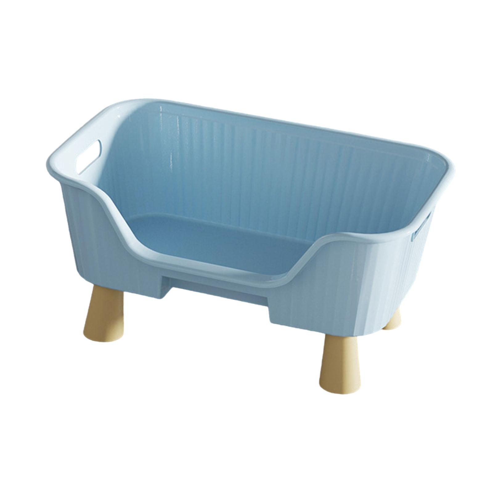 Ioensy - Hamaca Para Mascotas Portátil, Fácil De Limpiar, Transpirable, Universal, Elevada, Talla M, Azul