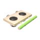 thumbnail image 1 of Comedero Para Pájaros, Taza De Madera Para Jaula, Percha Para Agapornis, Guacamayos Y Periquitos, Cuenco Doble, 1 of 3