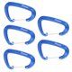 thumbnail image 1 of 5pcs 16KN Mosquetones De Puerta De Alambre De Aluminio Hamaca De Escalada De Seguridad Azul, 1 of 5