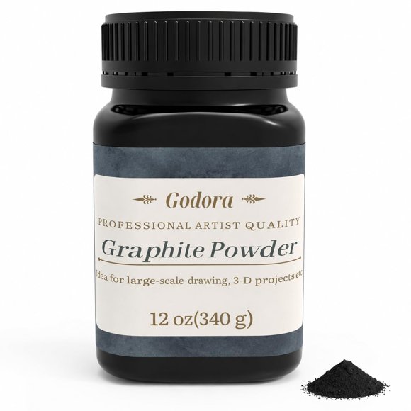 Polvo de Grafito Godora 340 g para Dibujo y Sombreado Artístico