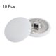 thumbnail image 3 of Uxcell 10pcs 32L Botón Cubierto de Tela de 20mm con Vástago de Metal Redondo para Trajes, Vestidos, Blusas, Blanco, 3 of 5