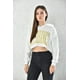 thumbnail image 3 of Poleron Crop Mujer Blanco Con Capucha Talla L, 3 of 3