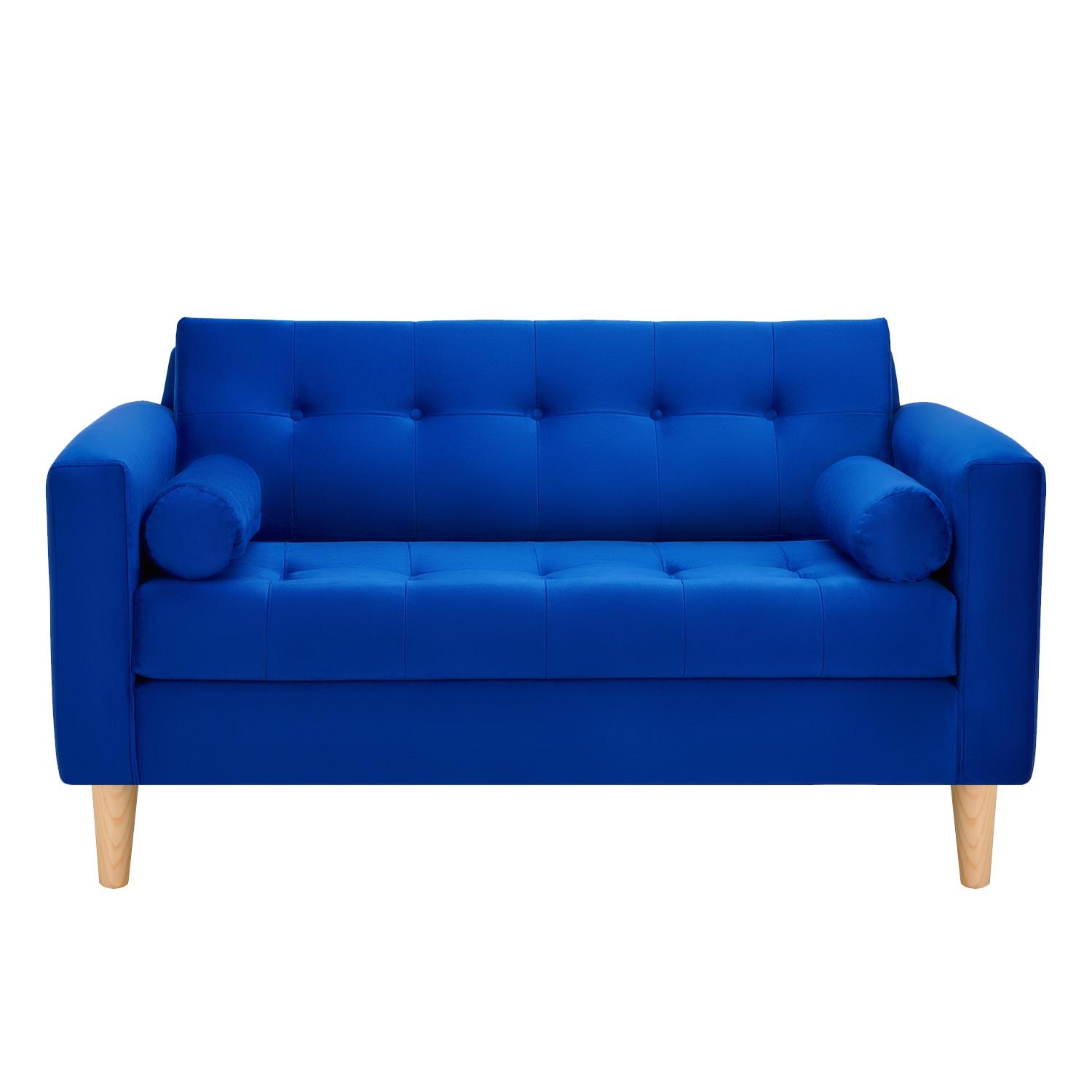 Bodevir - Sofa Retro 2C Felpa 05 Azul Rey