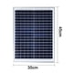thumbnail image 5 of Panel solar portátil monocristalino de 20 vatios y 18 voltios para cargar baterías de 12 V para vehículos recreativos, barcos, tiendas de campaña, yates y automóviles., 5 of 8