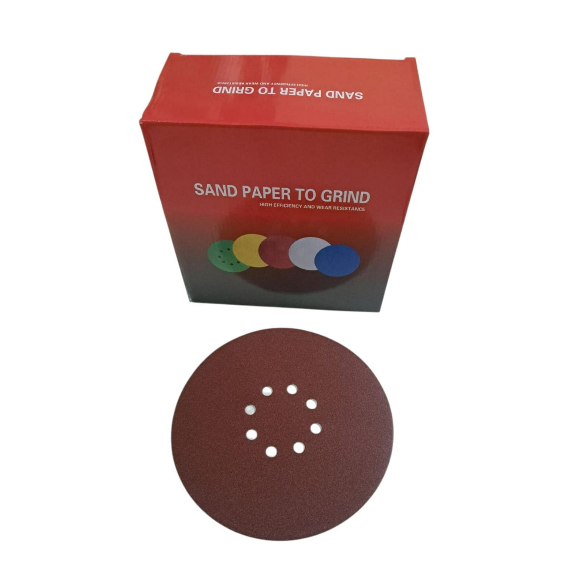 Genérico - Lijas Con Velcro 225mm-9pulgadas 8 Hoyos