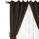 thumbnail image 2 of Set de Cortinas Rústica Con Argollas 8 Piezas Chocolate, 2 of 4