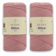 thumbnail image 1 of S Sensy Cuerda de macramé premium de polipropileno tipo cinta de 4 mm, 2 unidades, rosa, 109 yardas (100 m), 1 of 2