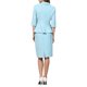thumbnail image 3 of INSPIRE CHIC Conjunto de Traje de Falda para Mujer 2 Piezas Conjunto 2026 Blazers Peplum de Trabajo Modernos y Faldas Lápiz con Broche Pin 2XL Azul Claro, 3 of 5