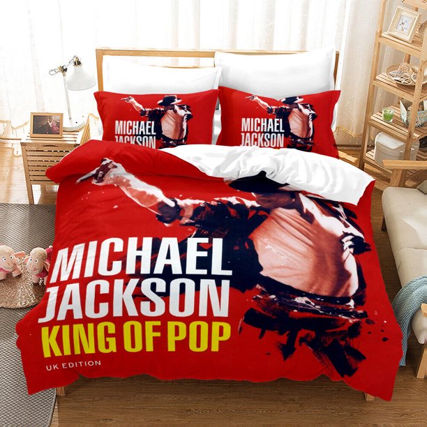 Michael Jackson Duvet Cover Bedding Set Pillow Cases 3-Piece Bedding Set (1 Duvet Cover + 2 Pillow Shams)