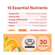 thumbnail image 3 of Kids Smart Gomitas Multivitaminico Omega 3 Dha Para Niños, 3 of 8