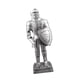 thumbnail image 4 of Figura Decorativa De Caballero Medieval De Metal Para El Hogar Y La Oficina, Colección Versátil Plateada, 4 of 5