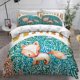 thumbnail image 1 of Cute Cartoon Fox Great Gifts For Christmas Thanksgiving Quilt Duvet Cover Set3-Piece Bedding Set, 1 of 5