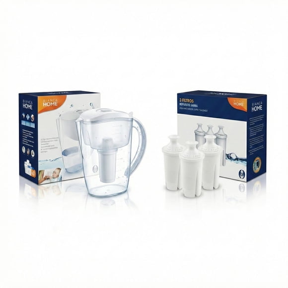 Jarra Purificadora De Agua 3,8 Litros + 3 Repuestos Filtros