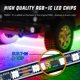 thumbnail image 2 of Luces de Subiluminación para Auto Nilight 6 Piezas 300 LEDs RGB‑IC con App, 2 of 8