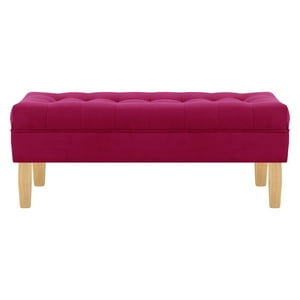 Bodevir - Banqueta Wood 2C Felpa 05 Burdeo