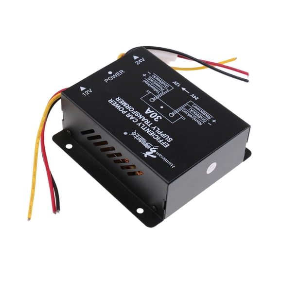 Coche DC 24V A 12V 30A Convertidor De Transformador De Voltaje De Fuente De Alimentación