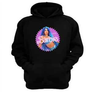 Genérico - Polerón Canguro Dua Lipa Muñeca Modelo Negro Talla S Unisex