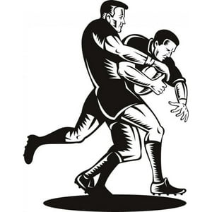 Rienda Libre Graphics - Decomural Rugby Tackle Sports Ws-18765