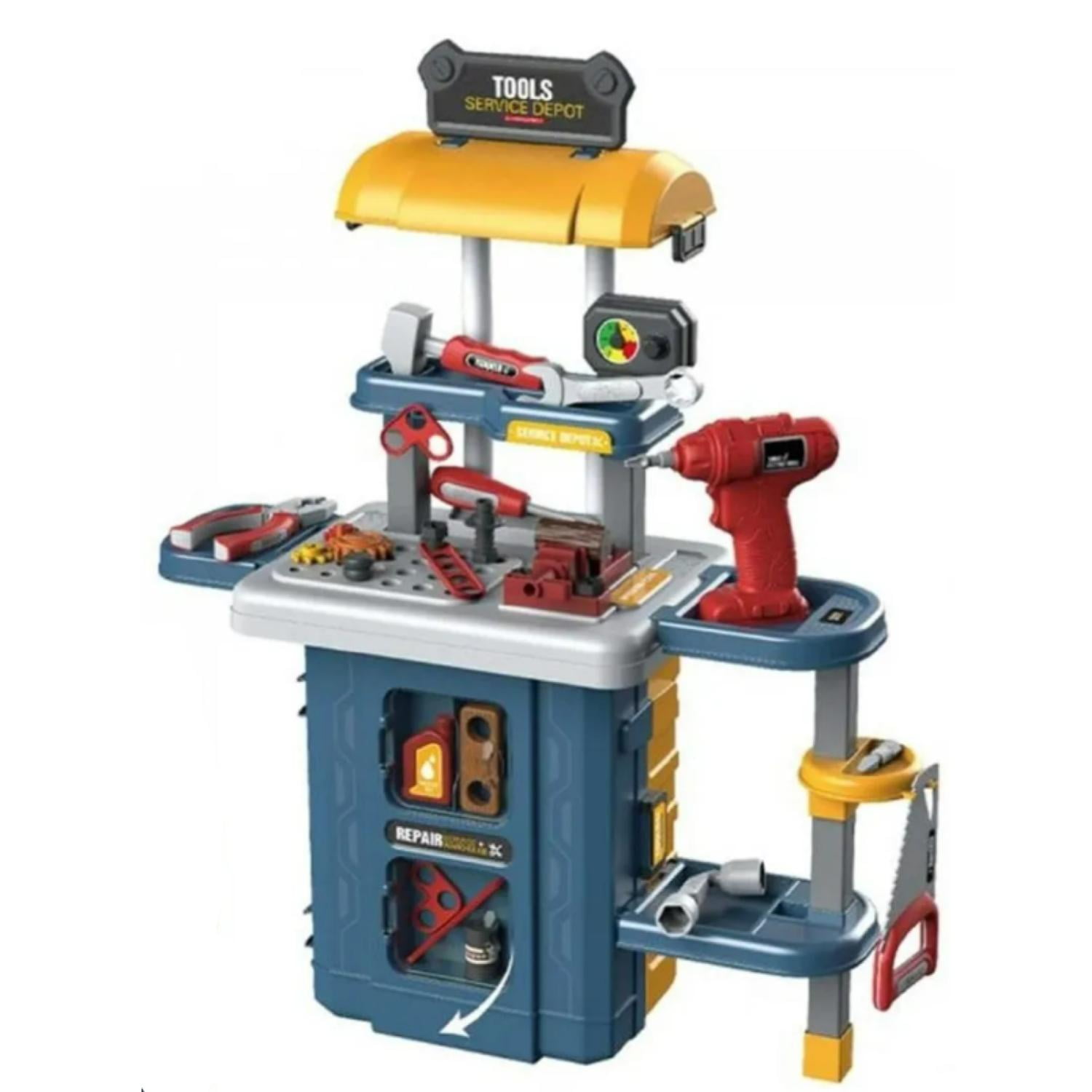 Total E-commerce - Juguete Maleta Herramientas 46 Piezas 3en1 Azul
