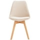thumbnail image 1 of Silla Para Comedor Tulip Tapiz Lino Base Madera - Beige, 1 of 3