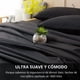 thumbnail image 3 of Juego De Sábanas + Fundas De Almohada Negro 2 Plazas Hilos Suave Casa Nerola, 3 of 10