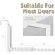 thumbnail image 2 of BAKON Perchero plegable para puerta con 10 ranuras, compacto, 2 of 3