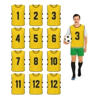 Linea Sport - Petos Numérico Del 1 Al 12 Chaleco Deportivo De Adultos