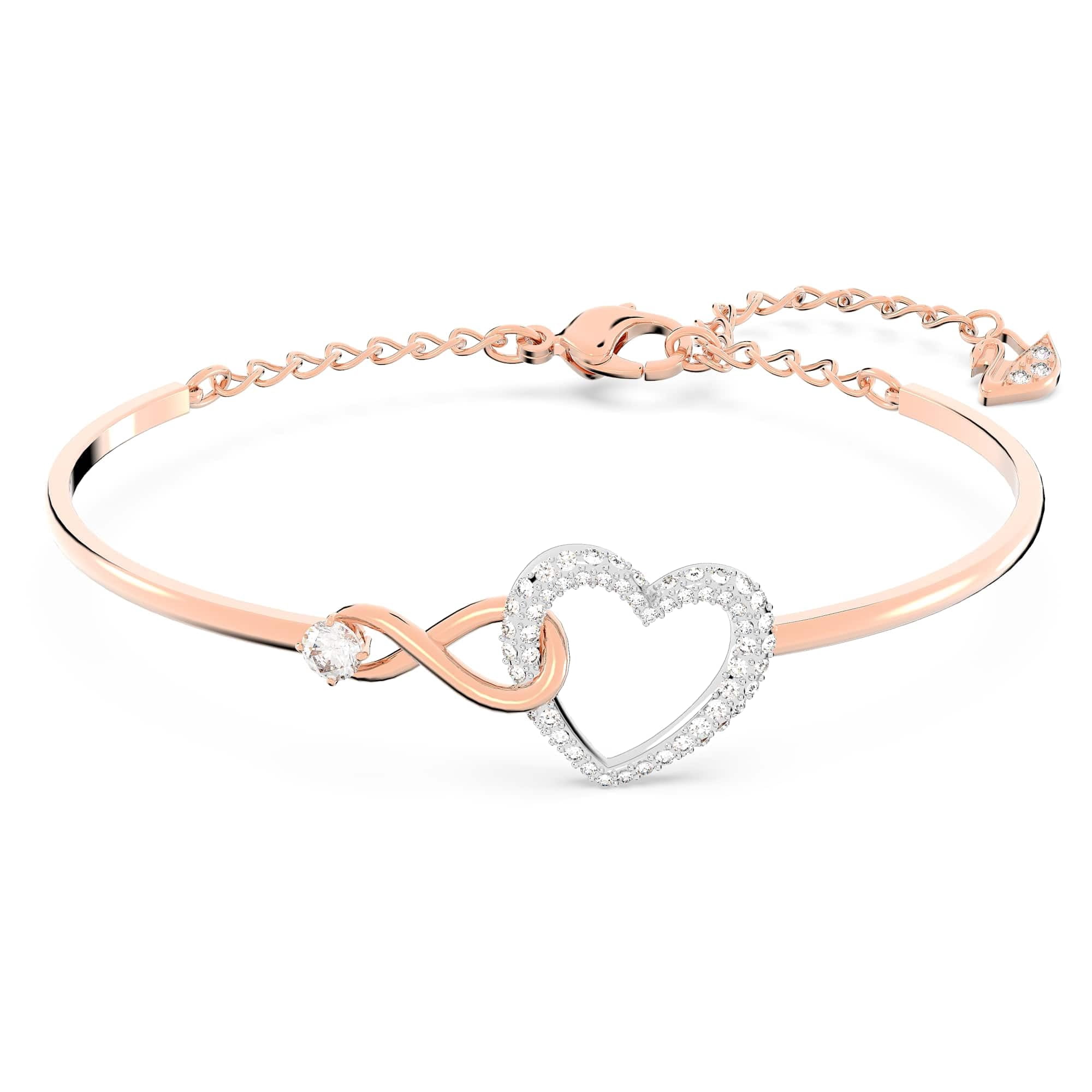 Brazalete Swarovski Hyperbola Para Mujer En Tono Oro Rosa