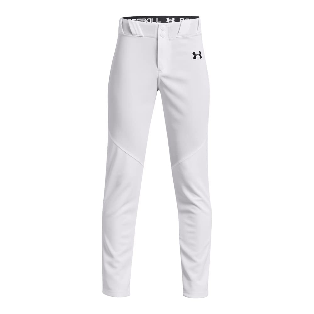 Pantalón De Béisbol Under Armour Utility Para Niños, Blanco/negro, Talla S