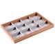 thumbnail image 1 of Bandejas De Joyería Bandeja De Cajón De Joyería De Terciopelo Estuche De Almacenamiento De Joyería Para Collar 12 Rejillas, 1 of 5