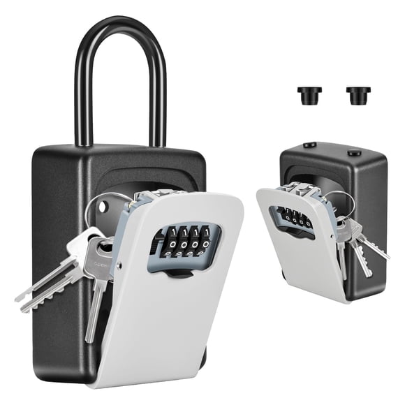 Caja De Seguridad Para Llaves Upgrade Claramente Visible 5 Llaves Gris