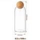 thumbnail image 2 of Tarro de cristal para almacenar alimentos, recipiente de cristal hermético, tarro para dulces, con bola de corcho, tarro para almacenar especias, azúcar, café, galletas, 2 of 6