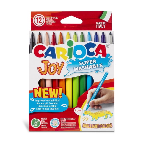 Plumones Carioca Joy 12 Unidades Súper Lavables