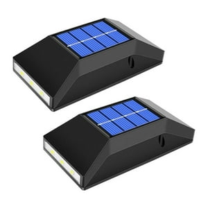Click Ventas - Aplique X2 Luz Led Solar De Pared Decorativa Exterior