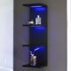 thumbnail image 1 of Estantería de pared AskTag de 4 niveles RGB negra 74 cm, 1 of 6