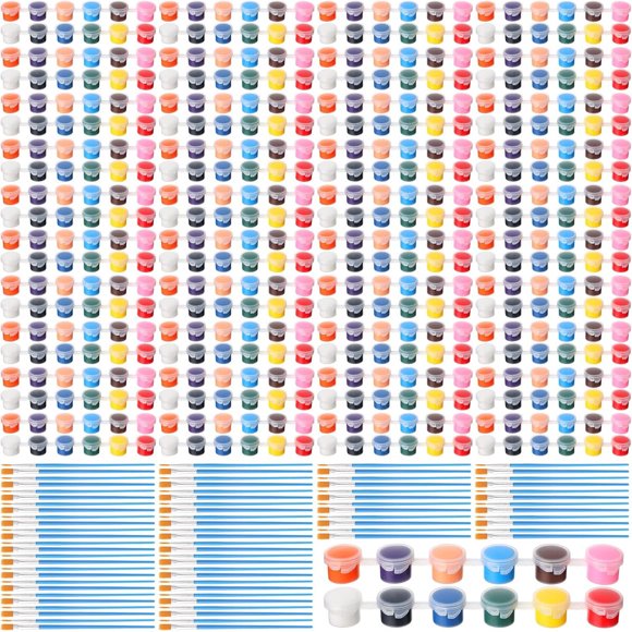 Set de Pintura Acrílica Timgle Mini, 40 Sets, 12 Colores, 560 Piezas