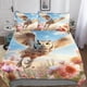 thumbnail image 1 of Juego De Funda Nórdica 3d Con Diseño De Búho Adorable Para Niños Y Adolescentes Juego De Ropa De Cama De 3 Piezas Con Funda De Edredón De Flores Coloridas Y Funda De Almohada De Microfibra, 1 of 3