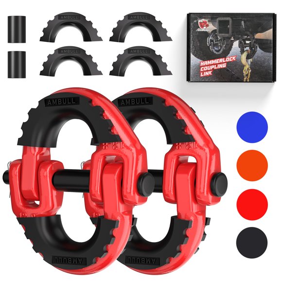 Cadena de Seguridad AMBULL 1/2" G80 12,000 lb Rojo (2 unidades)