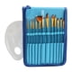 thumbnail image 4 of Juego De Pinceles Con 12 Pinceles Y Estuche De Transporte Para Gouache Tempera Oil Blue, 4 of 5