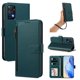 thumbnail image 1 of Funda con Billetera para [Xiaomi Redmi Note 12 Pro 4G] con Bolsillo Zipper y Tarjetero Verde pavo real, 1 of 6