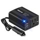 thumbnail image 1 of Inversor de corriente PisFau de 150 W 12 V DC a 110 V AC con doble USB, 1 of 8